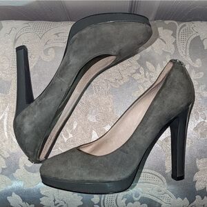 Michael Kors Gray Suede 4 Inch Heels